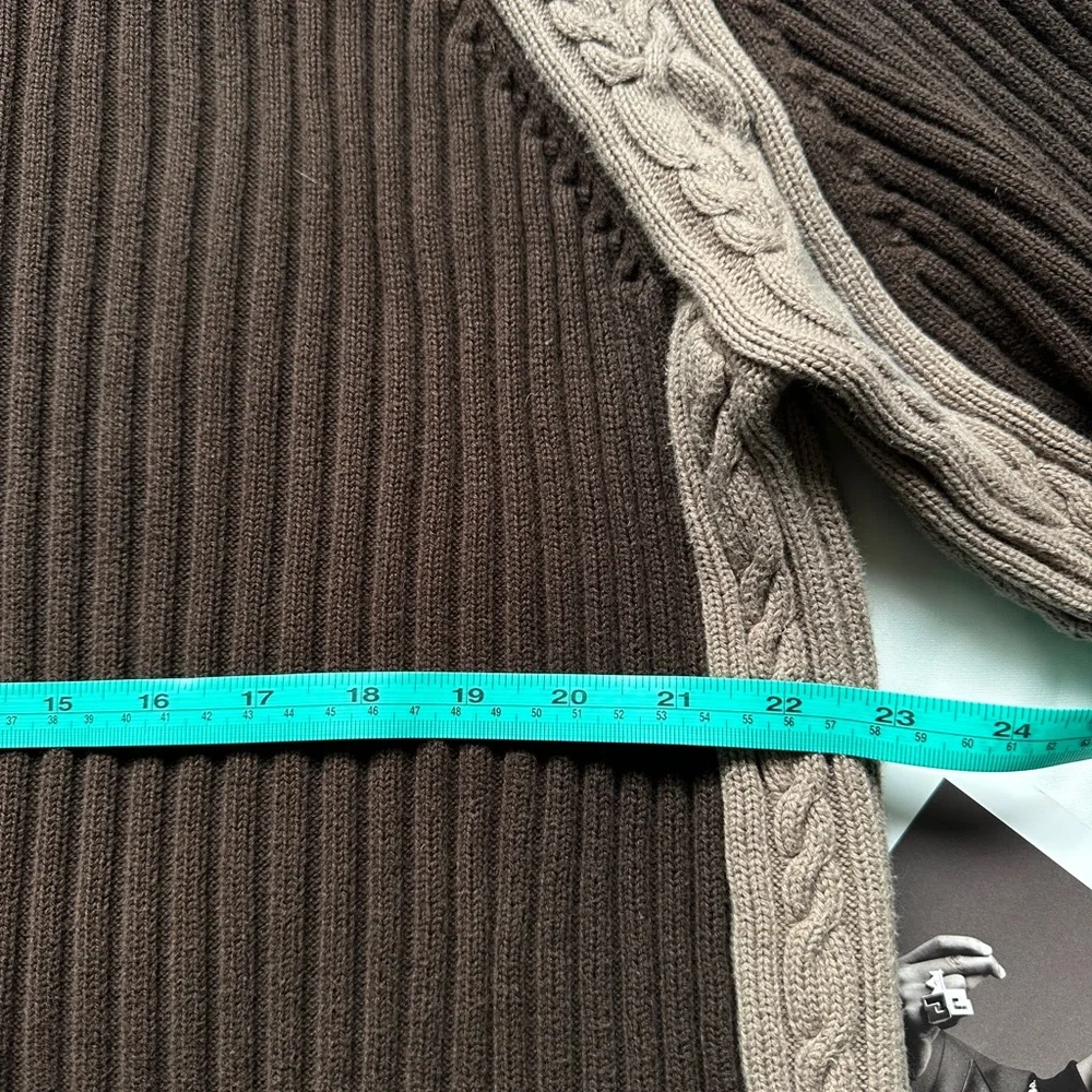 Mexx Brown and Tan Cardigan Sweater - Picture 8 of 12